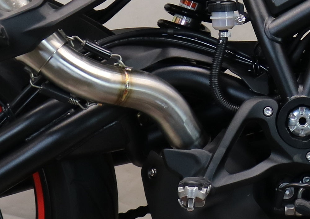 GPR Exhaust for Benelli 752S 2019-2021, Furore Evo4 Nero, Slip-on Exhaust Including Removable DB Killer and Link Pipe