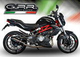 GPR Exhaust for Benelli Bn 302 S 2015-2016, Furore Poppy, Slip-on Exhaust Including Removable DB Killer and Link Pipe