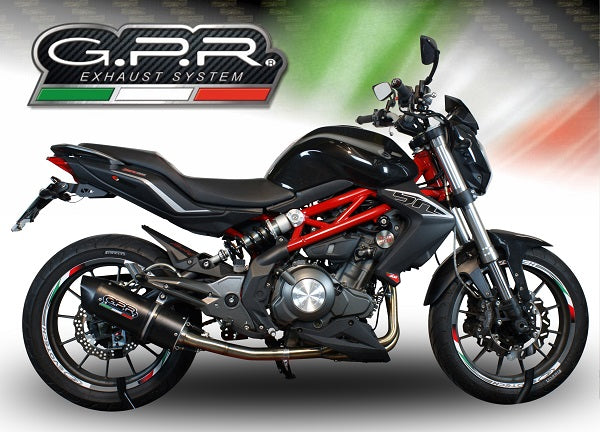 GPR Exhaust for Benelli Bn 302 S 2017-2020, Furore Evo4 Poppy, Slip-on Exhaust Including Removable DB Killer and Link Pipe