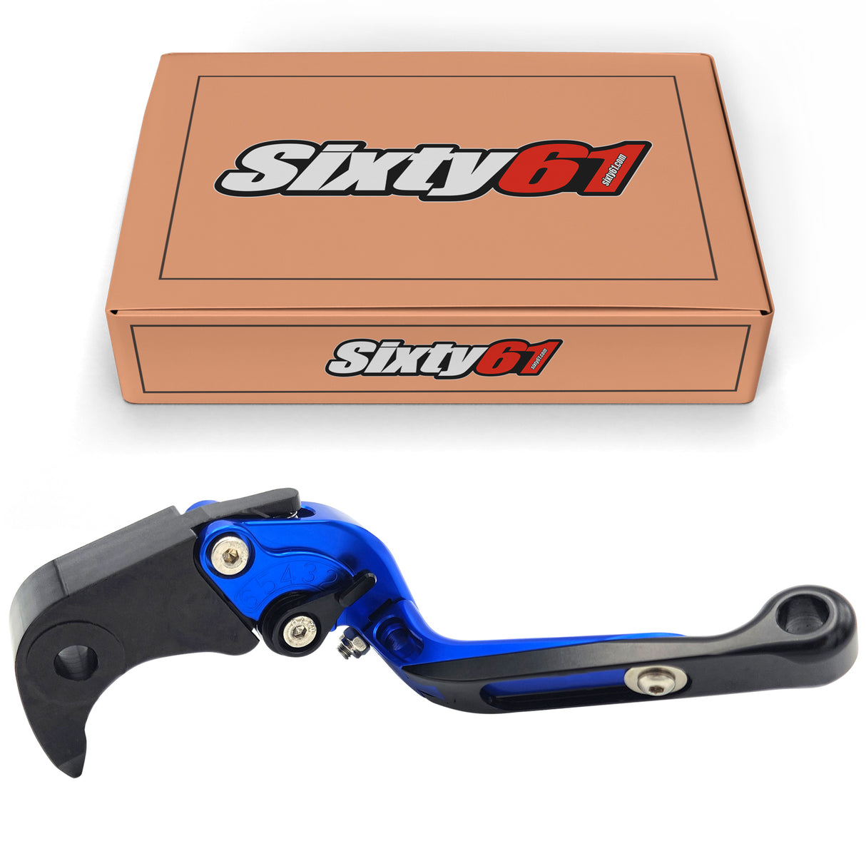Honda Brake & Clutch Levers, Blue Sliding Adjustable