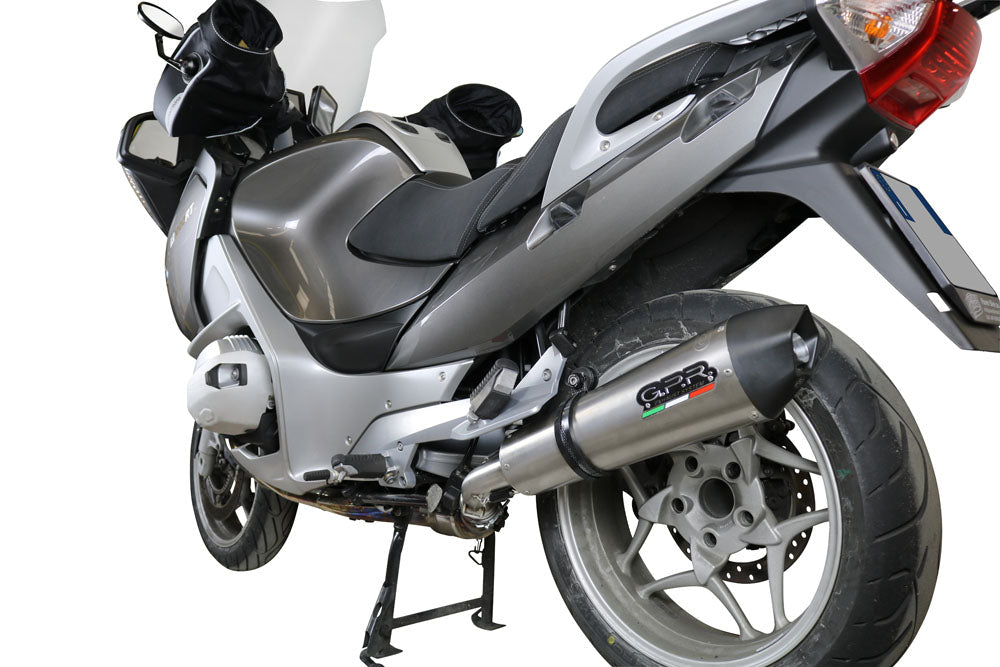 GPR Exhaust for Bmw R1200RT 2009-2013, Gpe Ann. titanium, Slip-on Exhaust Including Removable DB Killer and Link Pipe