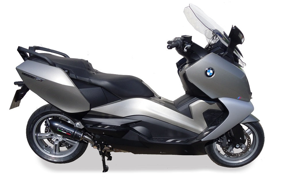 GPR Exhaust for Bmw C650GT 2012-2015, Gpe Ann. Poppy, Slip-on Exhaust Including Removable DB Killer and Link Pipe