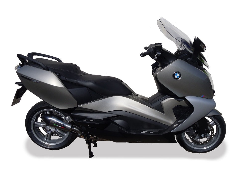 GPR Exhaust for Bmw C650GT 2012-2015, Gpe Ann. titanium, Slip-on Exhaust Including Removable DB Killer and Link Pipe