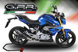 GPR Exhaust for Bmw G310R 2017-2021, Gpe Ann. Poppy, Full System Exhaust, Including Removable DB Killer