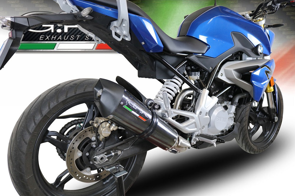 GPR Exhaust for Bmw G310R 2022-2023, Gpe Ann. Poppy, Full System Exhaust, Including Removable DB Killer