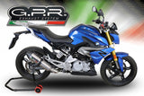 GPR Exhaust for Bmw G310R 2017-2021, Gpe Ann. titanium, Full System Exhaust, Including Removable DB Killer