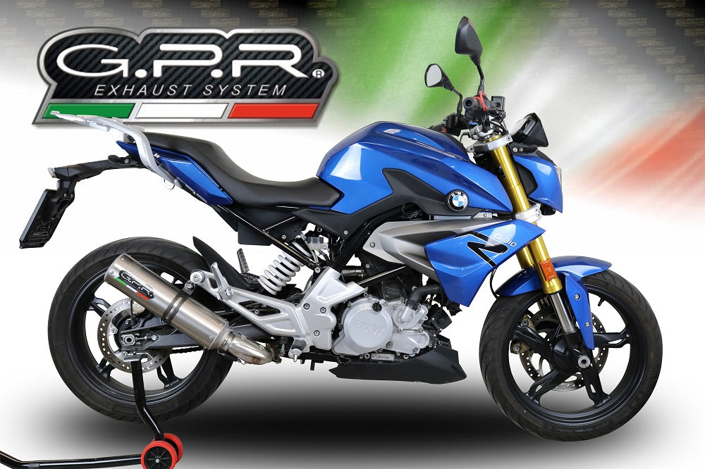 GPR Exhaust for Bmw G310R 2017-2021, M3 Inox , Full System Exhaust, Including Removable DB Killer