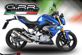 GPR Exhaust for Bmw G310R 2017-2021, M3 Inox , Full System Exhaust, Including Removable DB Killer