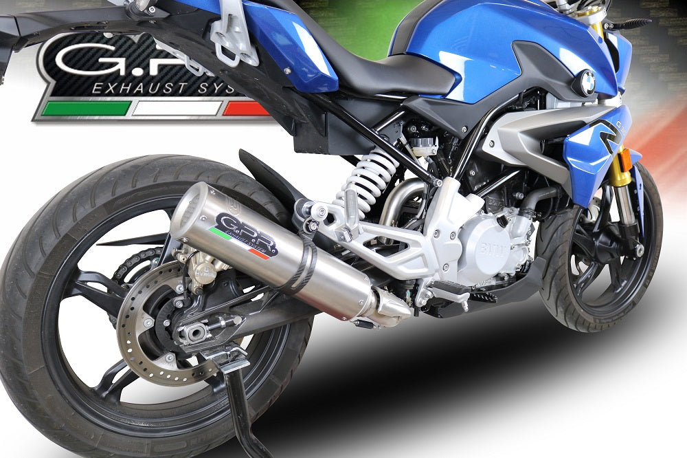 GPR Exhaust for Bmw G310R 2017-2021, M3 Inox , Full System Exhaust, Including Removable DB Killer