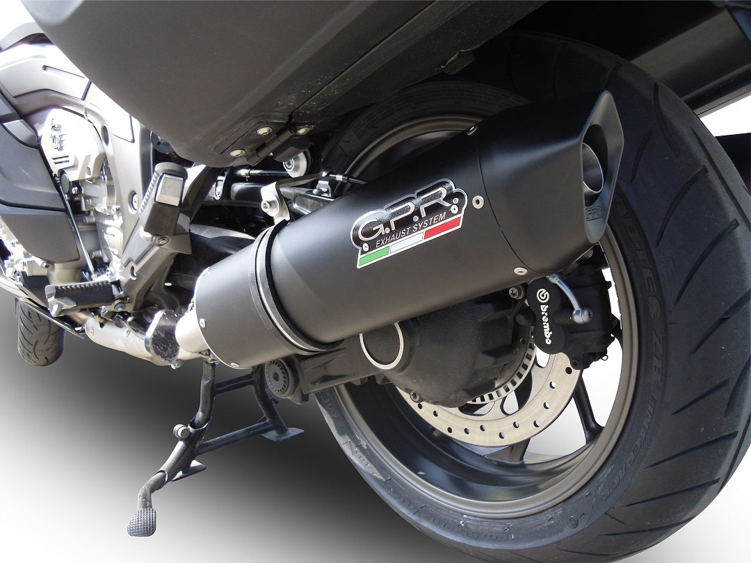 GPR Exhaust for Bmw K1600GT 2022-2023, Furore Evo4 Nero, Dual slip-on Including Removable DB Killers and Link Pipes