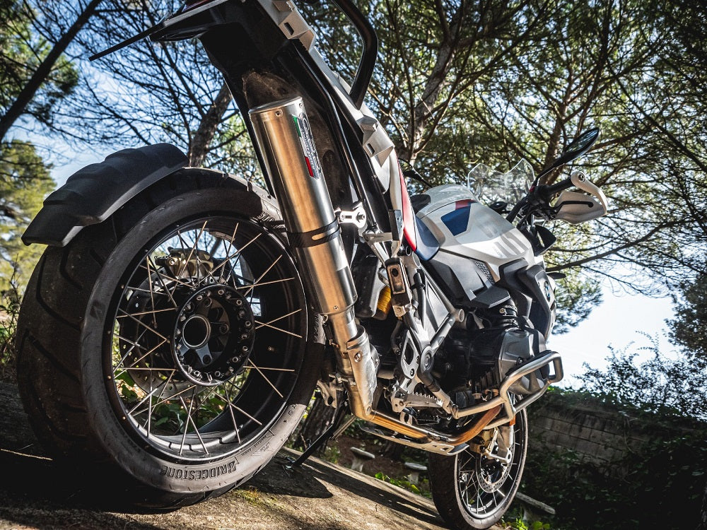 GPR Exhaust for Bmw R1250GS - Adventure 2019-2020, M3 Titanium Natural, Slip-on Exhaust Including Removable DB Killer and Link Pipe