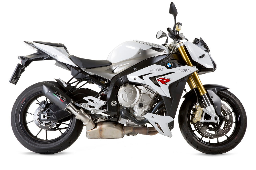 GPR Exhaust for Bmw S1000R 2014-2016, Furore Nero, Slip-on Exhaust Including Removable DB Killer and Link Pipe