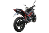 GPR Exhaust for Benelli Bn 125 2021-2023, Furore Evo4 Nero, Full System Exhaust, Including Removable DB Killer