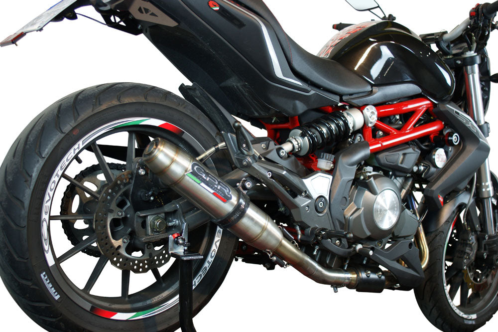 GPR Exhaust for Benelli Bn 302 S 2017-2020, Deeptone Inox, Slip-on Exhaust Including Removable DB Killer and Link Pipe