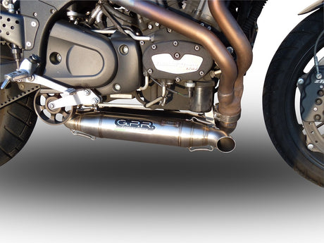 Buell Xb 9 2003-2007 reverse line Exhaust GPR Double Slip-on Deeptone Inox