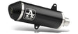 Arrow Piaggio Vespa Primavera 125/150 '14-16 Homologate Urban Aluminium Dark Silencer With Black Steel End Cap For Arrow Coll.  53504ann