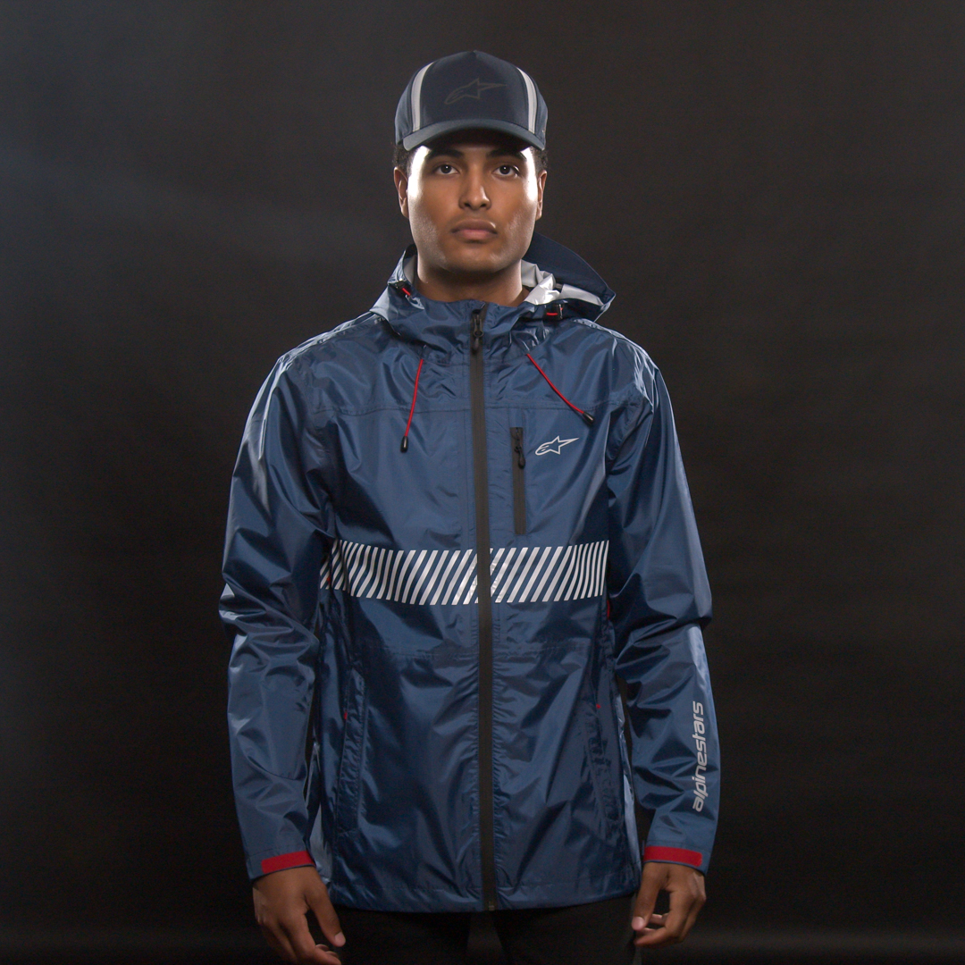 ALPINESTARS Fusion Rain Jacket - Navy - Medium 12131100070M