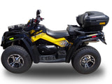 GPR Exhaust System Can Am Outlander 800 paSso corto 2009-2012, Deeptone Atv, Slip-on Exhaust Including Removable DB Killer and Link Pipe