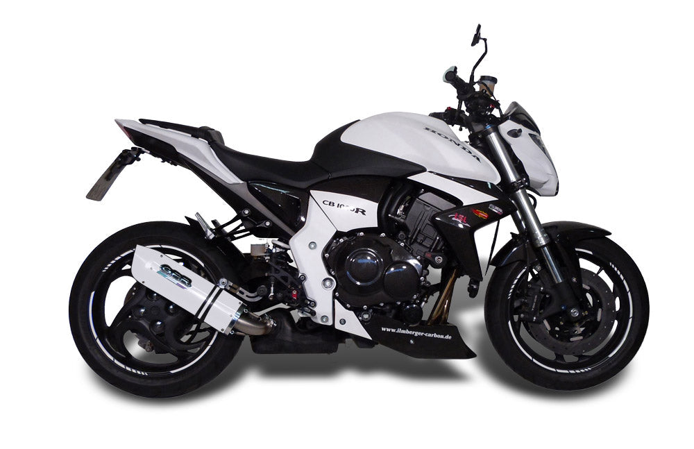 GPR Exhaust System Honda CB1000R 2008-2014, Albus Ceramic, Slip-on Exhaust Including Removable DB Killer and Link Pipe