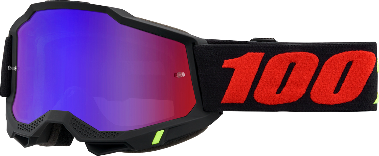 100% Accuri 2 Goggles - Morphuis - Red/Blue Mirror 50014-00022