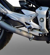 GPR Exhaust System Honda CBF600S 2007-2012, Furore Nero, Slip-on Exhaust Including Removable DB Killer and Link Pipe