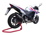 GPR Exhaust System Honda CBR500R 2019-2018, GP Evo4 Black Titanium, Slip-on Exhaust Including Removable DB Killer and Link Pipe