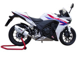 GPR Exhaust System Honda CBR500R 2012-2018, Albus Evo4, Slip-on Exhaust Including Removable DB Killer and Link Pipe