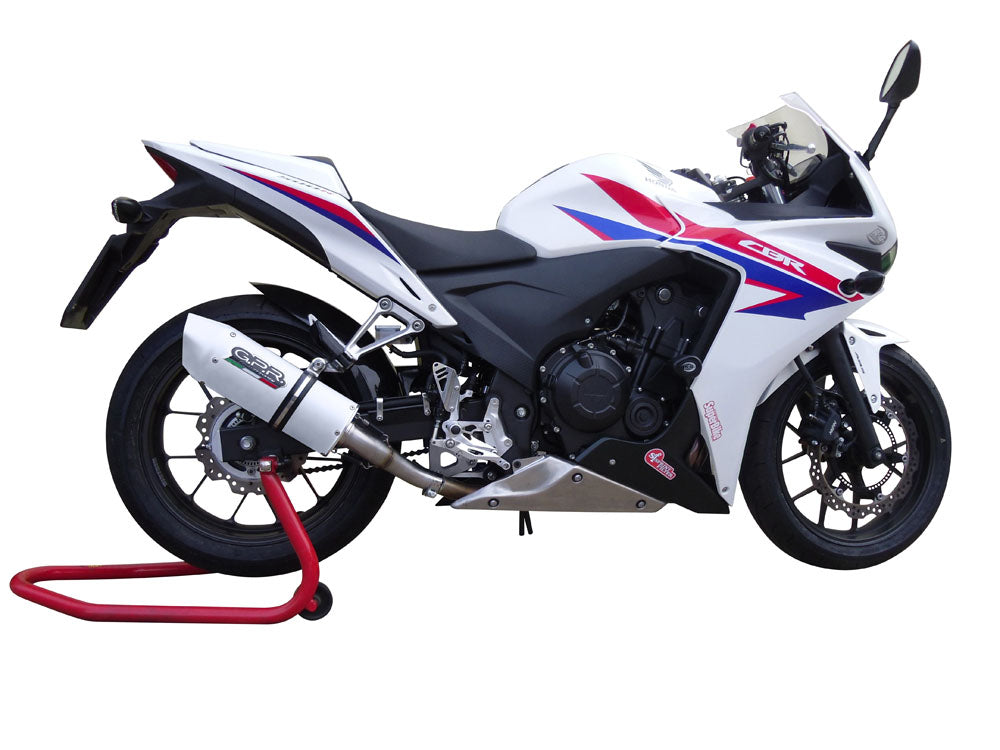 GPR Exhaust System Honda CBR500R 2019-2018, Albus Evo4, Slip-on Exhaust Including Removable DB Killer and Link Pipe