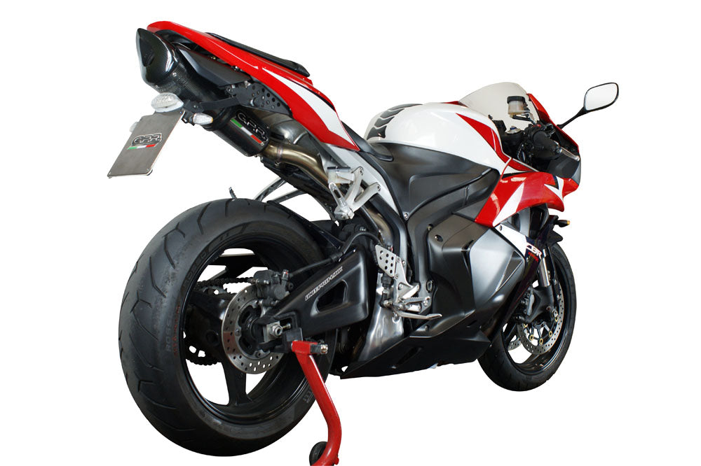 GPR Exhaust System Honda CBR600RR 2005-2006, Tiburon Poppy, Slip-on Exhaust Including Removable DB Killer and Link Pipe