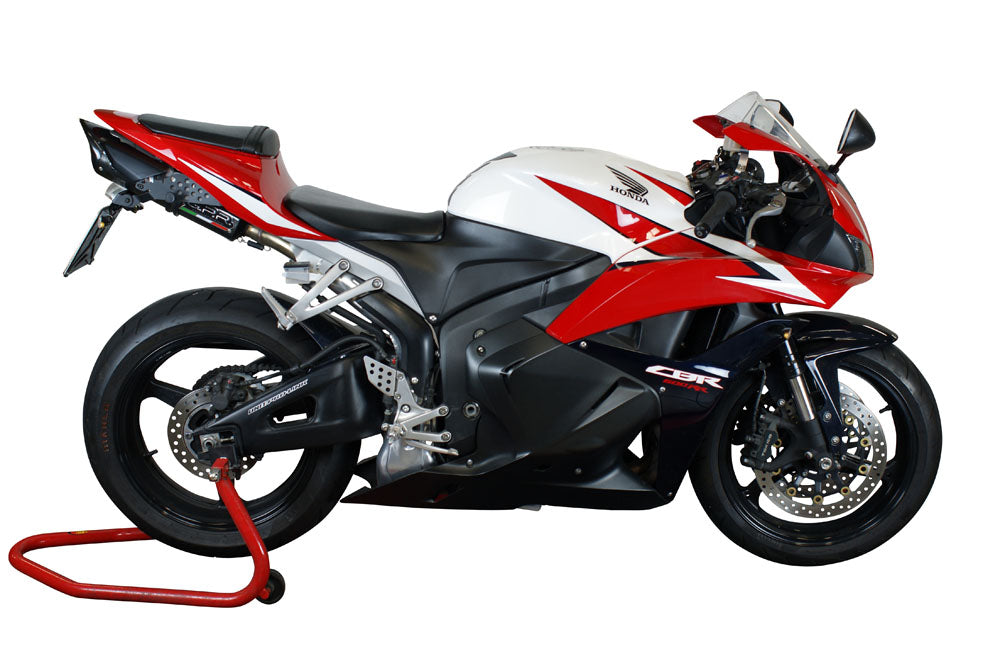 GPR Exhaust System Honda CBR600RR 2005-2006, Tiburon Poppy, Slip-on Exhaust Including Removable DB Killer and Link Pipe