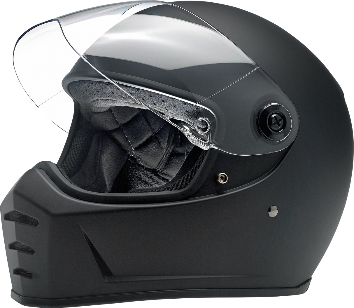 BILTWELL Lane Splitter Motorcycle Helmet - Flat Black - XS 1004-201-101