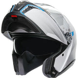 AGV Tourmodular Motorcycle Helmet - Frequency - Light Gray/Blue - 2XL 211251F2OY00616