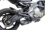 GPR Exhaust System Cf Moto 400 NK 2021-2023, Furore Poppy, Slip-on Exhaust Including Link Pipe and Removable DB Killer