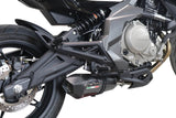 GPR Exhaust System Cf Moto 400 NK 2021-2023, Gpe Ann. Poppy, Slip-on Exhaust Including Link Pipe and Removable DB Killer