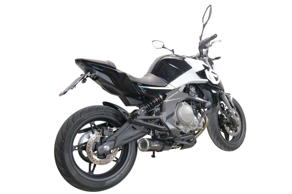 GPR Exhaust System Cf Moto 400 NK 2019-2020, M3 Black Titanium, Slip-on Exhaust Including Link Pipe and Removable DB Killer