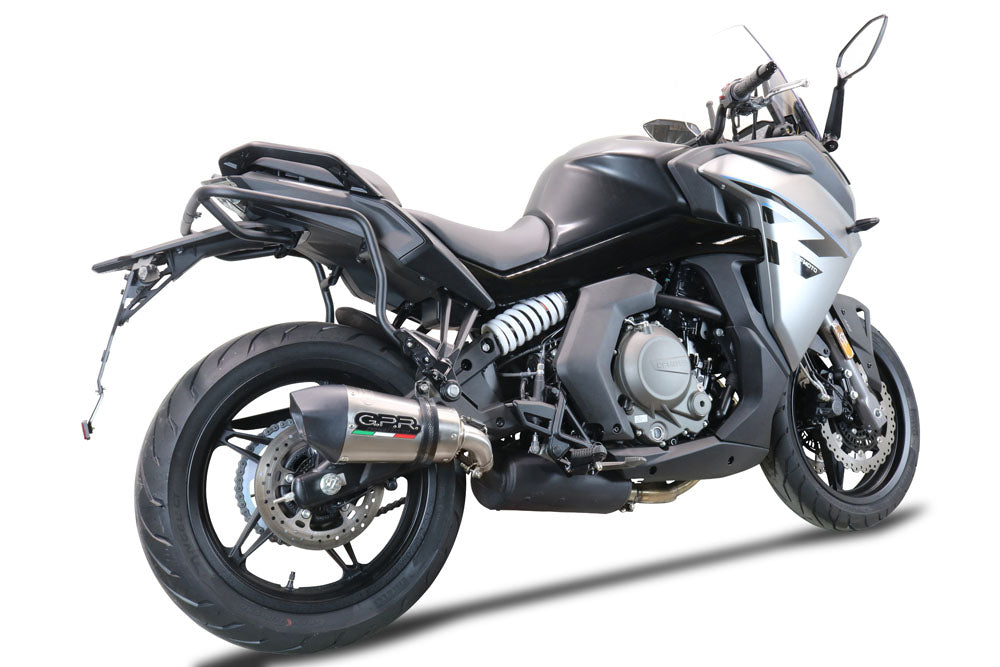 GPR Exhaust System Cf Moto 650 Gt 2022-2024, GP Evo4 Titanium, Slip-on Exhaust Including Removable DB Killer and Link Pipe