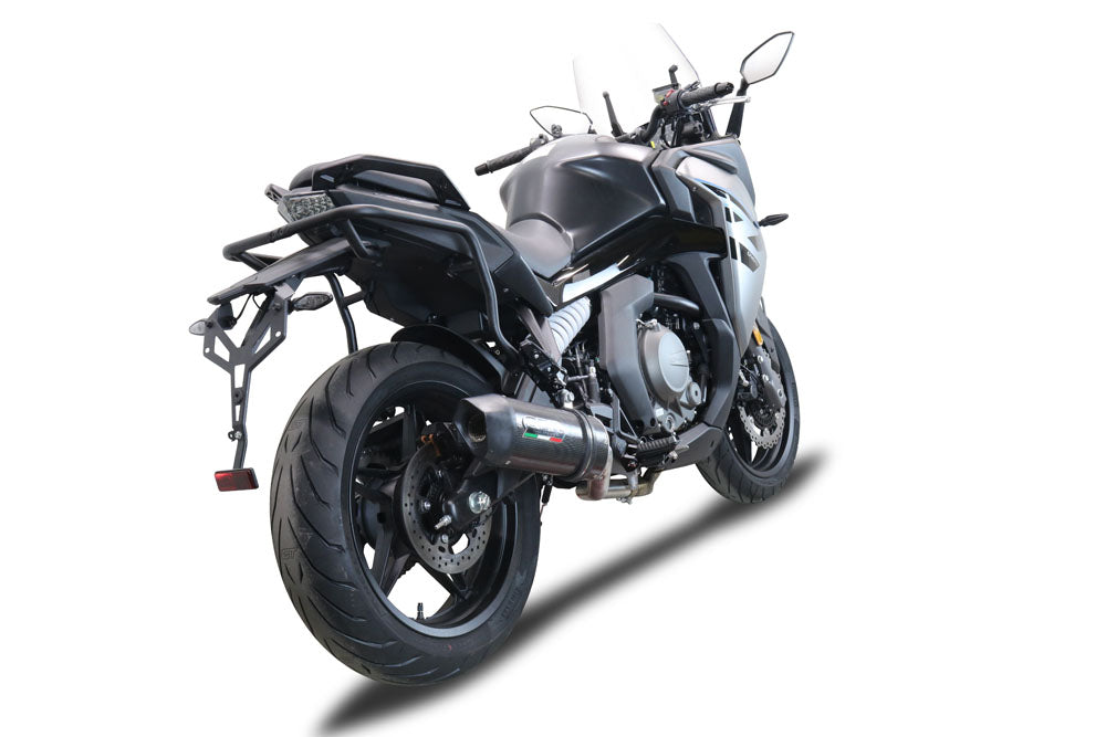 GPR Exhaust System Cf Moto 650 Gt 2022-2024, Furore Poppy, Slip-on Exhaust Including Link Pipe and Removable DB Killer