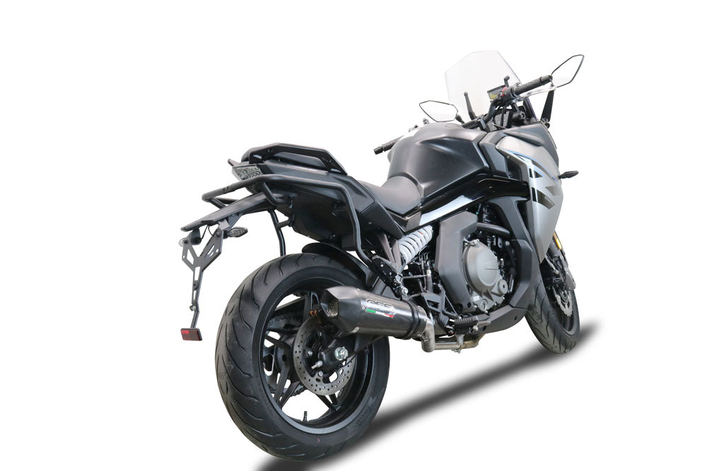 GPR Exhaust System Cf Moto 650 Gt 2022-2024, Gpe Ann. Poppy, Slip-on Exhaust Including Link Pipe and Removable DB Killer