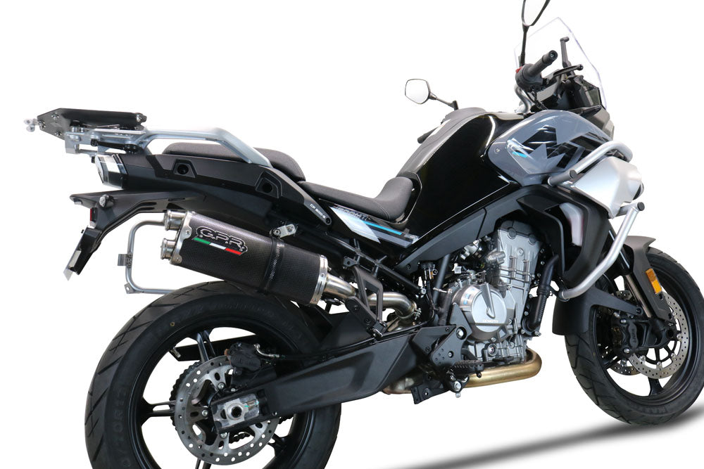 GPR Exhaust System Cf Moto 800 Mt Sport 2022-2024, Dual Poppy, Slip-on Exhaust Including Removable DB Killer and Link Pipe