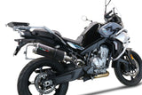 GPR Exhaust System Cf Moto 800 Mt Touring 2022-2024, Dual Poppy, Slip-on Exhaust Including Removable DB Killer and Link Pipe