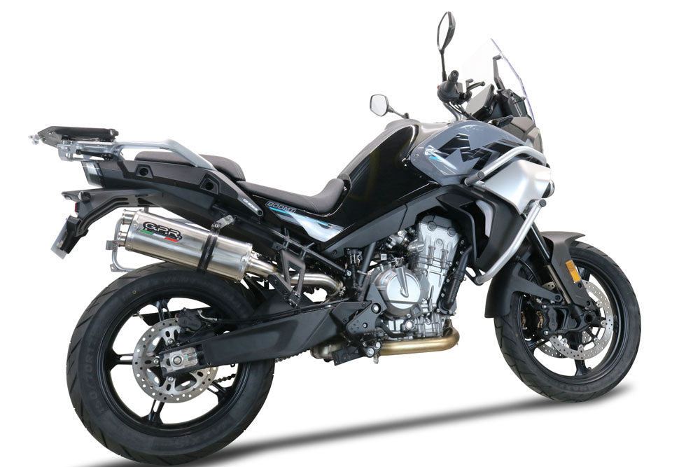 GPR Exhaust Cf Moto 800 Mt Touring 2022-2024, Dual Inox, Slip-on Exhaust Including Removable DB Killer and Link Pipe