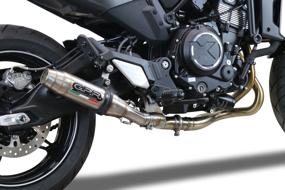 Cf Moto 700 CL-X Sport 2022-2024 Exhaust GPR Mid-Line Deeptone Inox