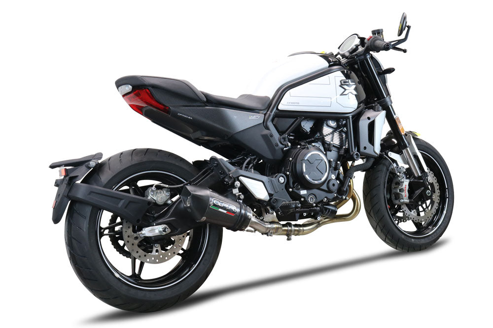 GPR Exhaust System Cf Moto 700 CL-X Sport 2022-2024, Gpe Ann. Poppy, Mid-Full System Exhaust Including Removable DB Killer