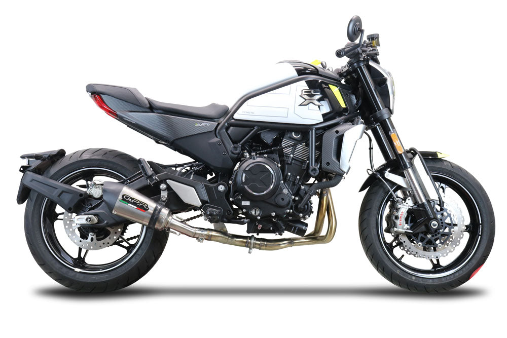 GPR Exhaust System Cf Moto 700 CL-X Sport 2022-2024, Gpe Ann. titanium, Mid-Full System Exhaust Including Removable DB Killer