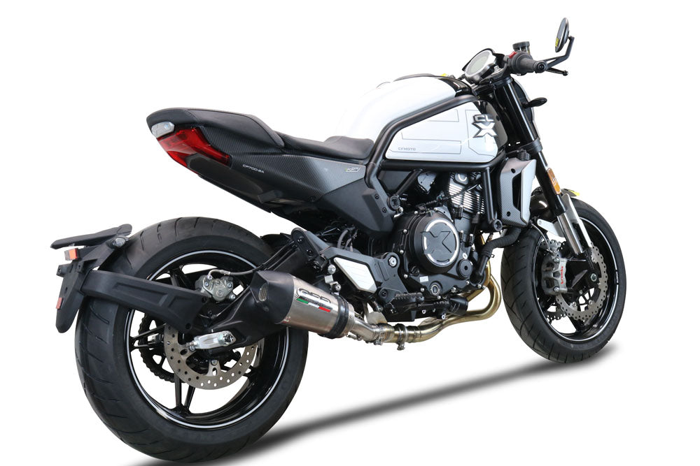 GPR Exhaust System Cf Moto 700 CL-X Adv 2022-2024, Gpe Ann. titanium, Mid-Full System Exhaust Including Removable DB Killer