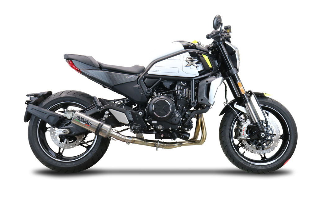 GPR Exhaust System Cf Moto 700 CL-X Sport 2022-2024, M3 Inox , Mid-Full System Exhaust Including Removable DB Killer