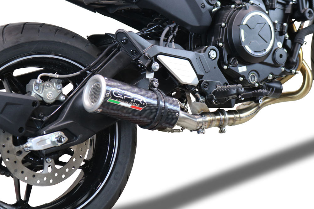 GPR Exhaust System Cf Moto 700 CL-X Adv 2022-2024, M3 Poppy , Mid-Full System Exhaust Including Removable DB Killer