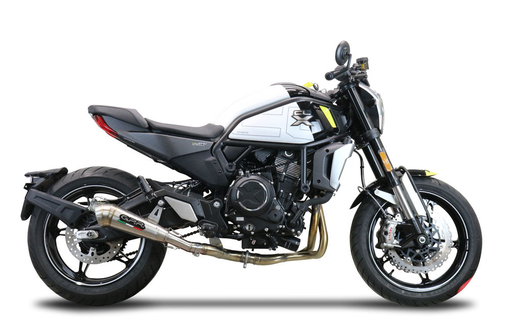 GPR Exhaust Cf Moto 700 CL-X Sport 2022-2024, Powercone Evo, Mid-Full System Exhaust Including Removable DB Killer