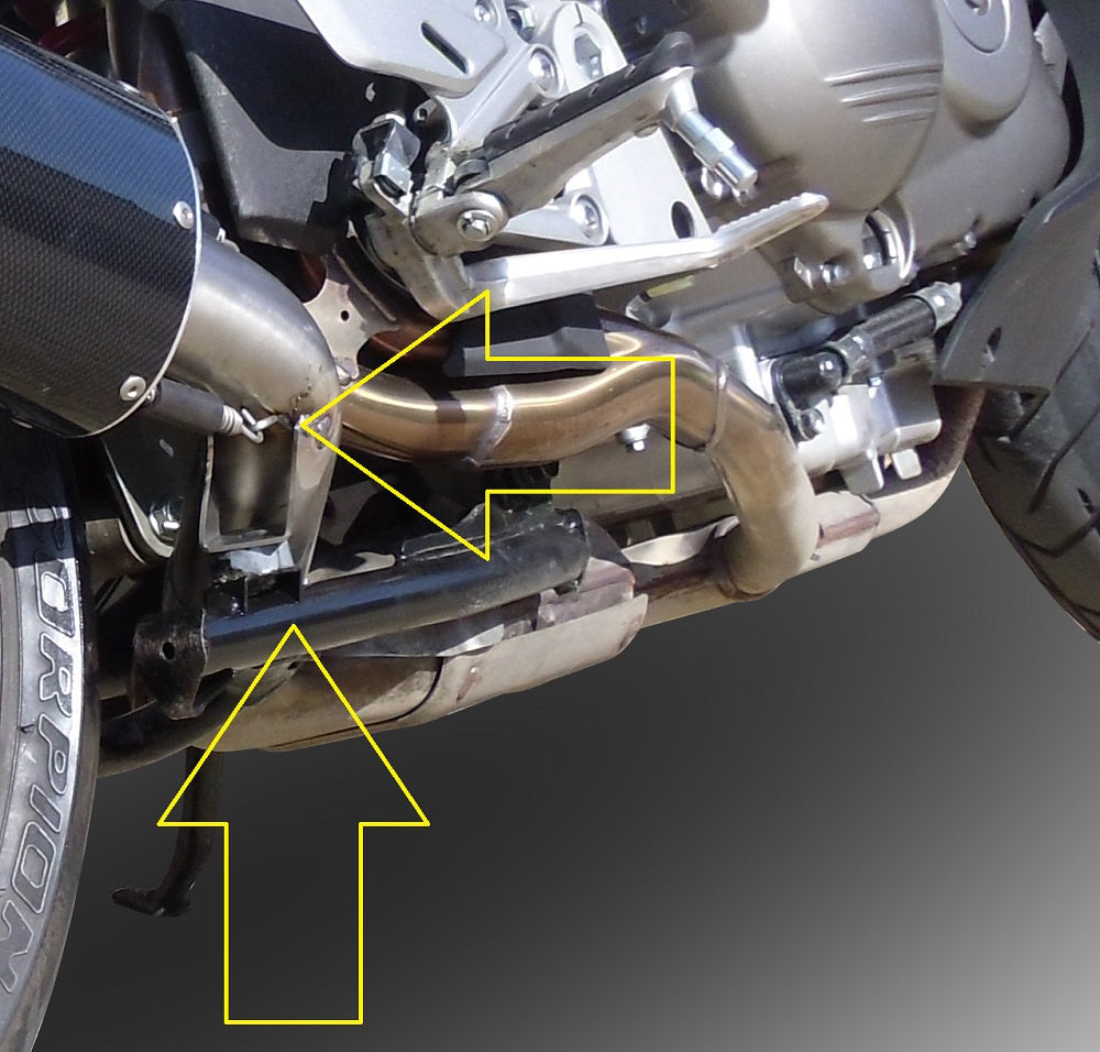 GPR Exhaust System Honda Crossrunner 800 VFR800X 2011-2014, Albus Ceramic, Slip-on Exhaust Including Removable DB Killer and Link Pipe