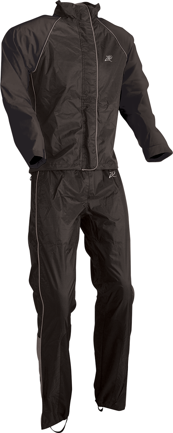 Z1R Women's 2-Piece Rainsuit - Black - 2XL 2853-0032